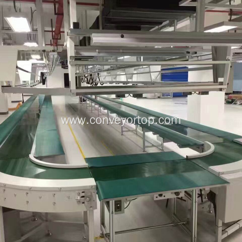 Customized 90 Degree Turn Curve Conveyor Assembly Line